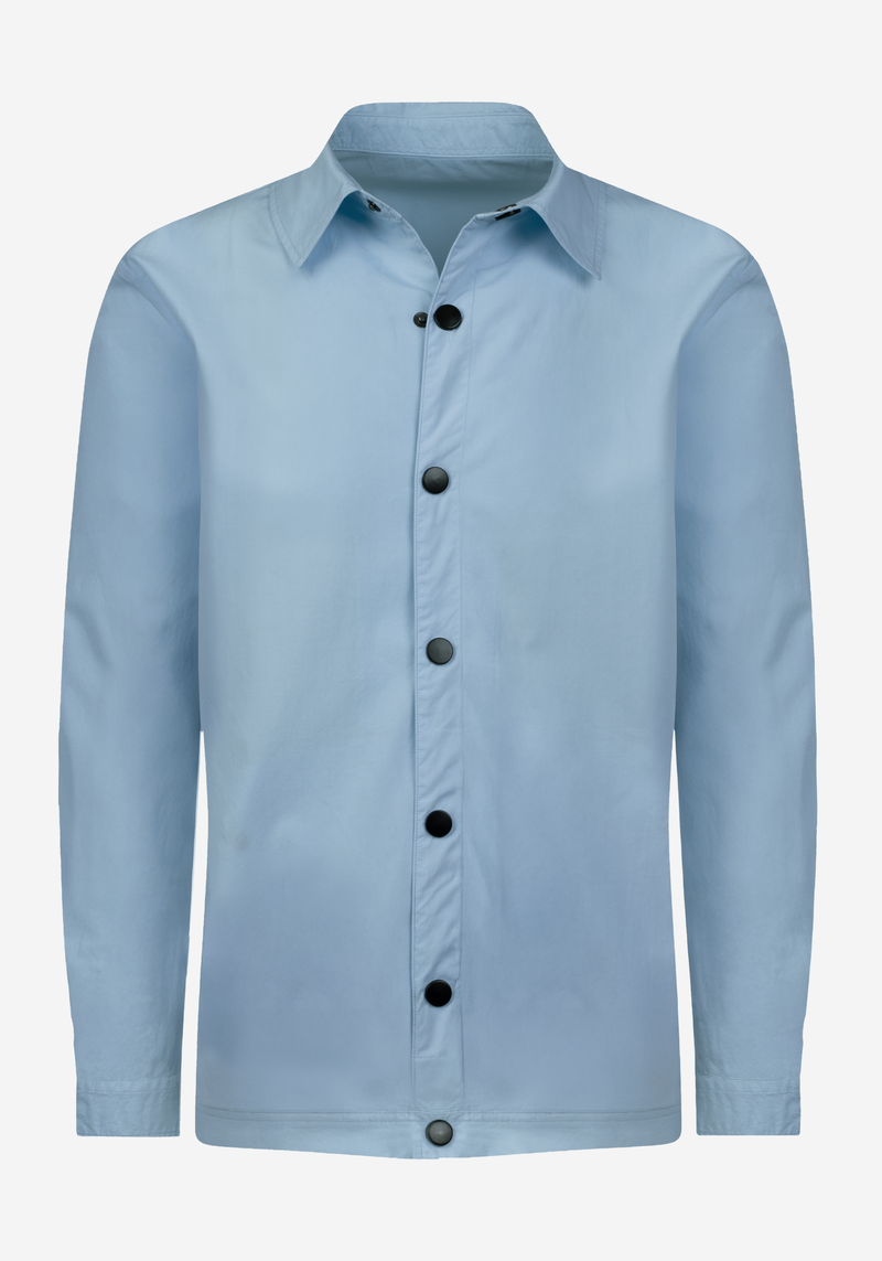Powder Blue Paper Touch Overshirt