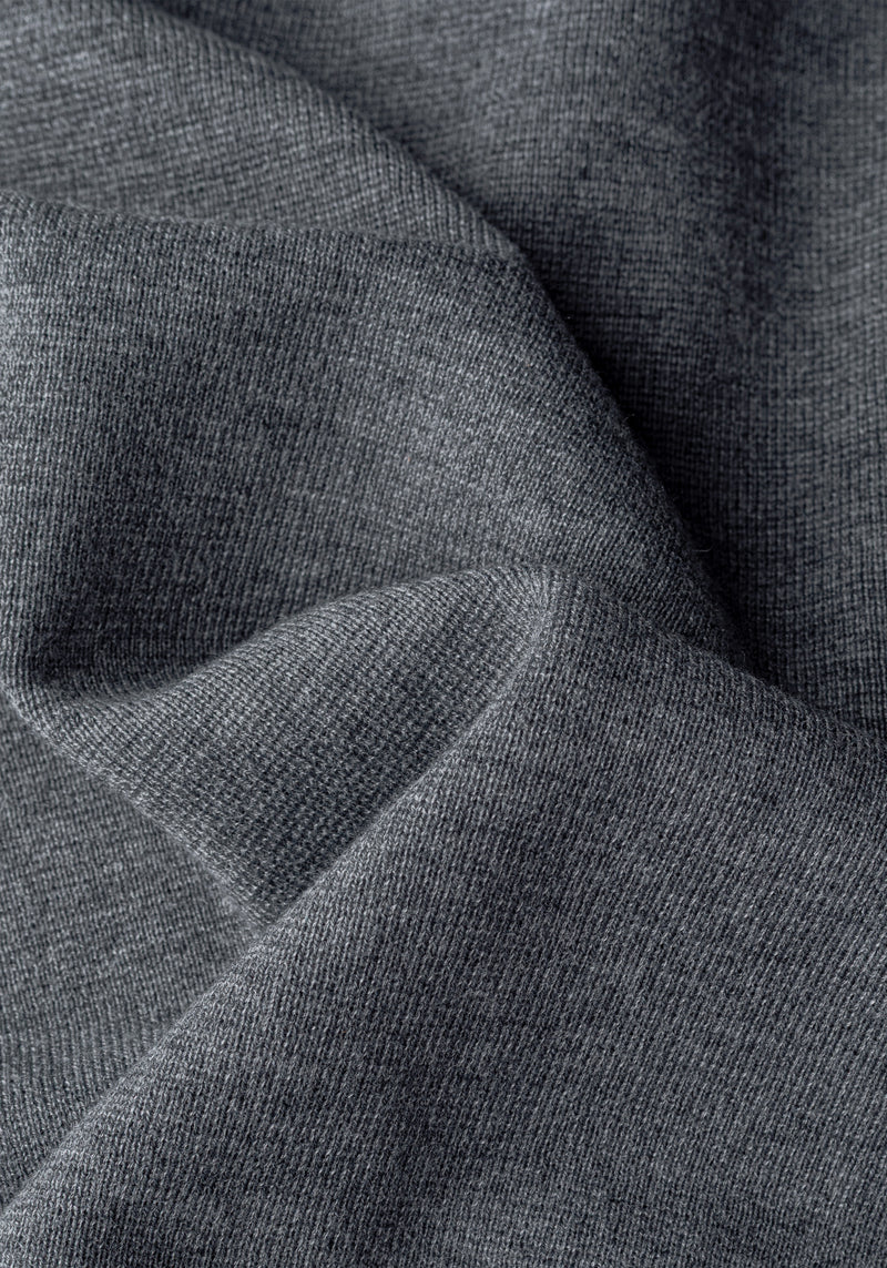 Eclipse Grey Merino Wool Blend Cardigan