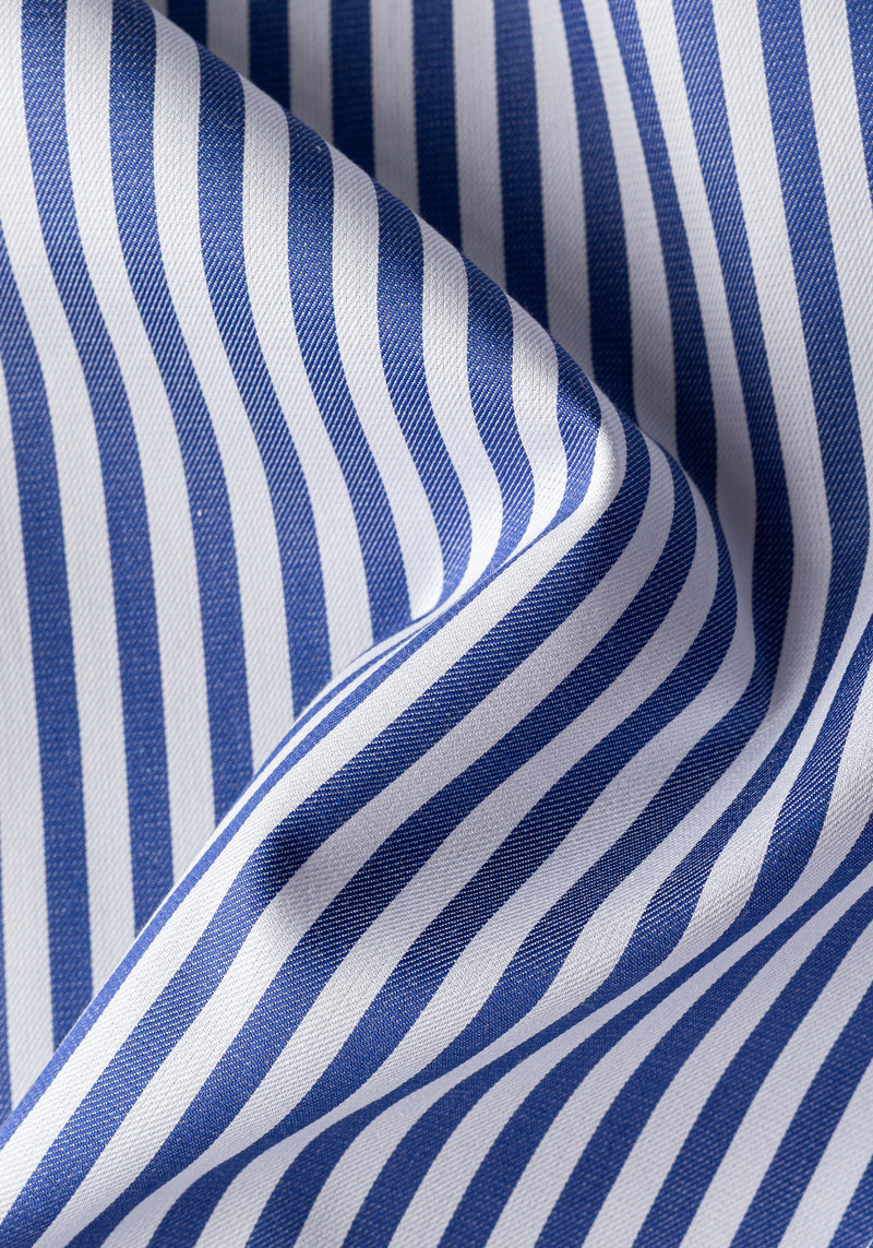 Delta Blue Stripe Signature Twill Shirt