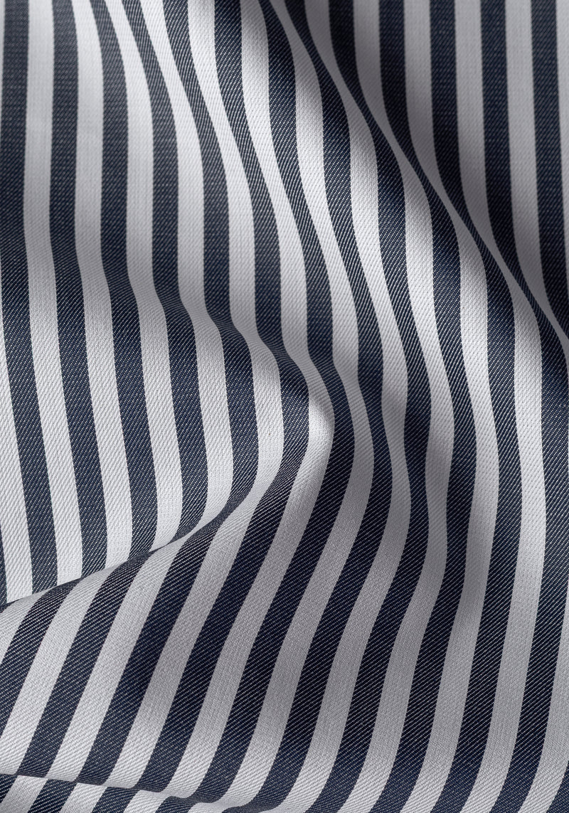 Deep Navy Stripe Signature Twill Shirt