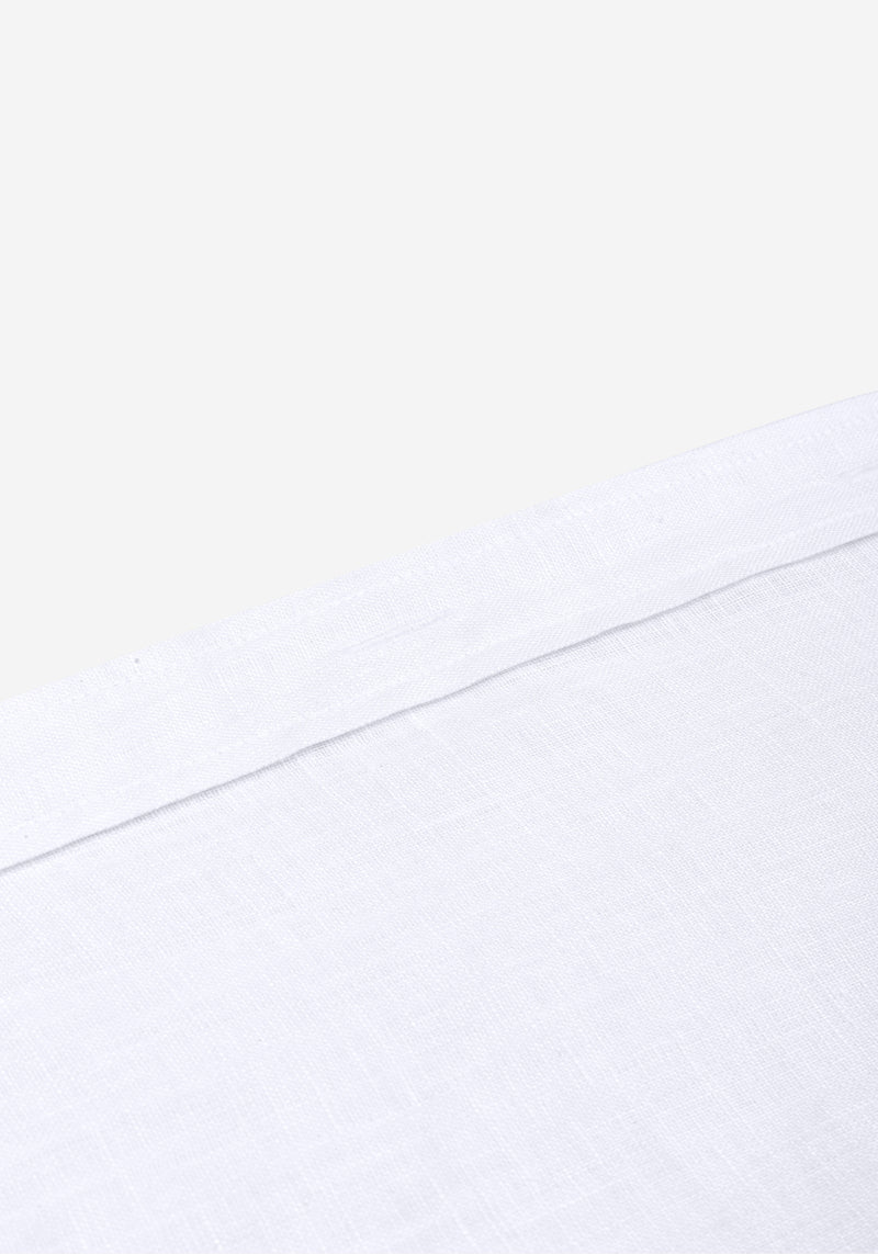 Cloud White Belgian Linen Shirt