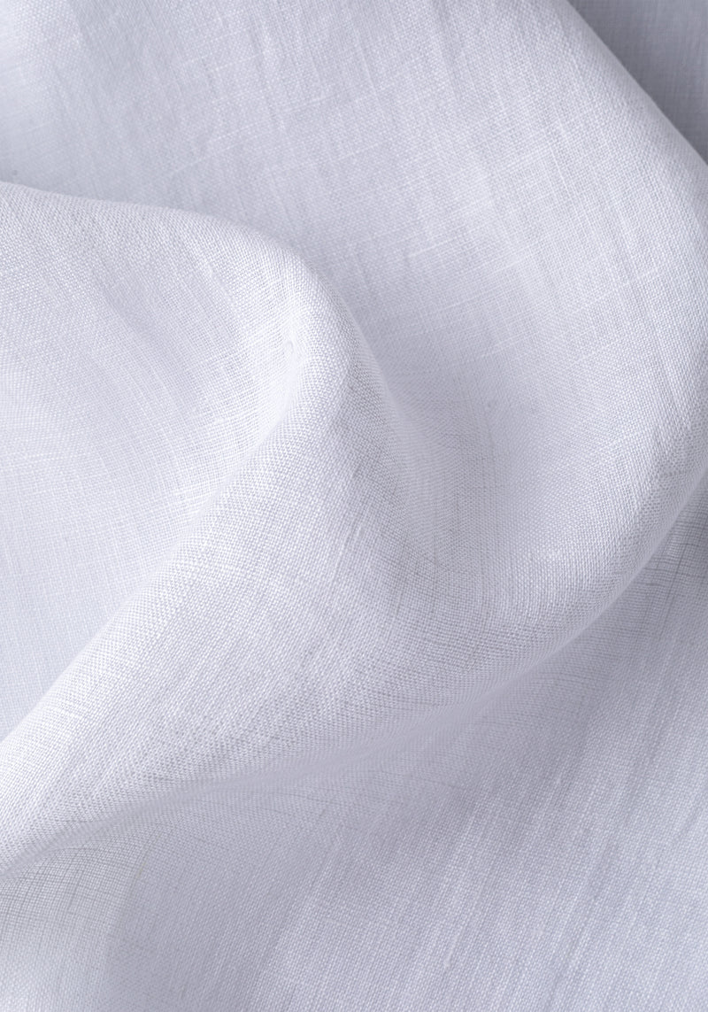 Cloud White Belgian Linen Shirt