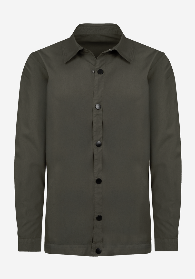 Shadow Olive Paper Touch Overshirt