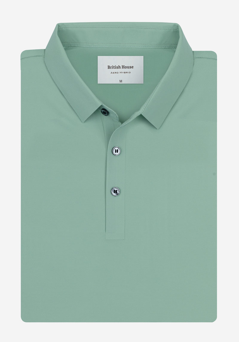 Celadon Mint Aero-Hybrid Polo Shirt