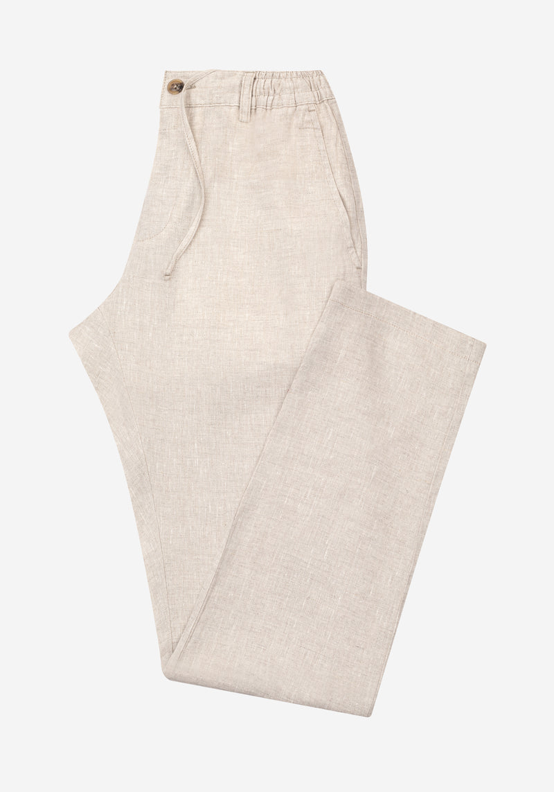 Hay Beige Soléa Pure Linen Pants