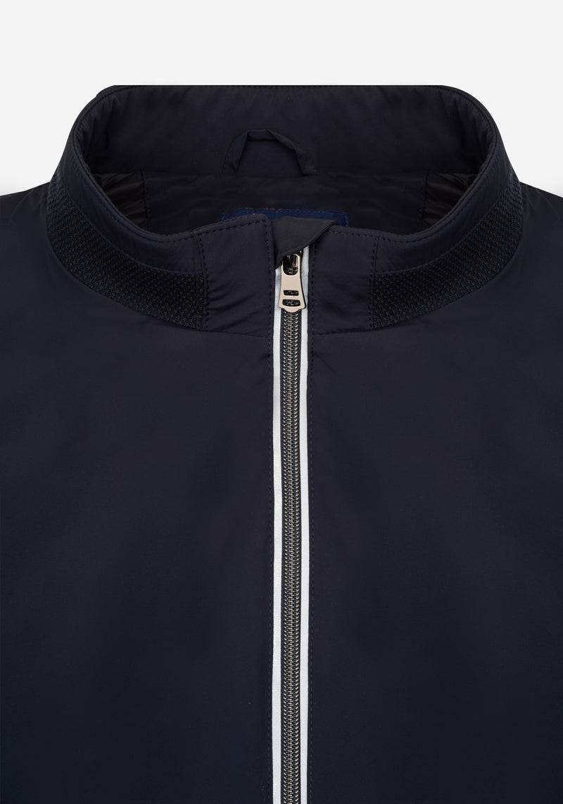 Metallic Navy Polyamide Vest