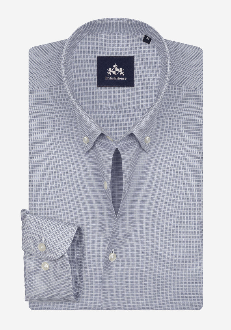 Mist Blue Dobby Shirt