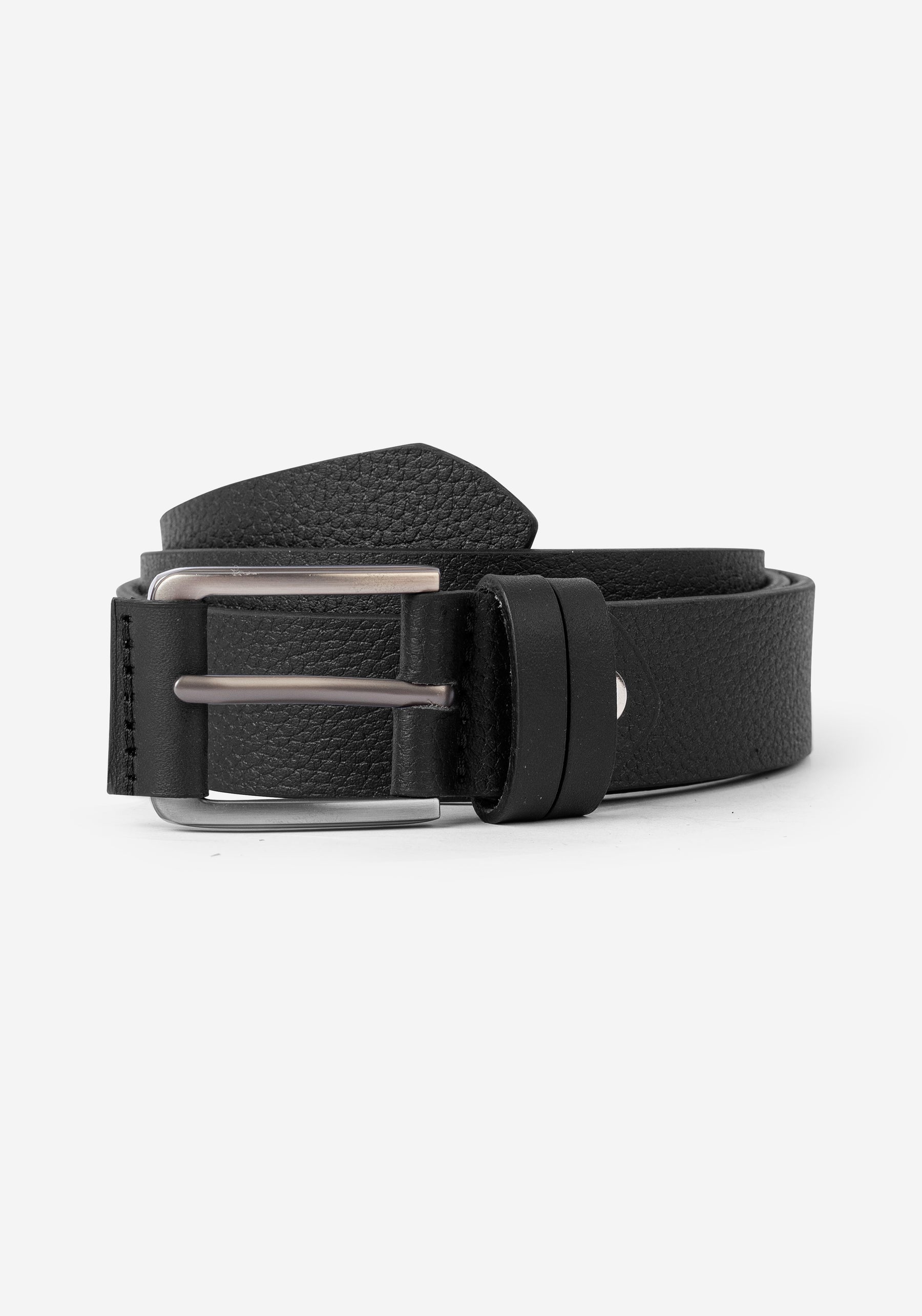 Midnight Black Leather Belt