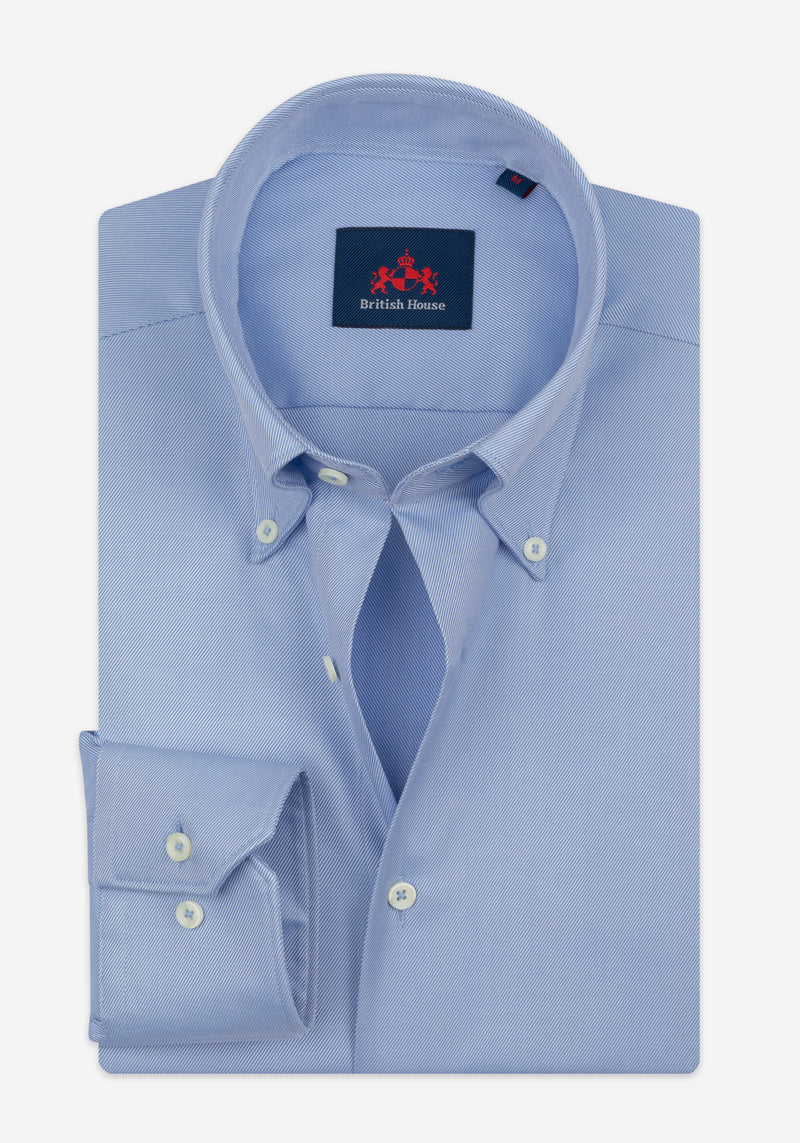 Skyline Blue Stripe Signature Twill Shirt