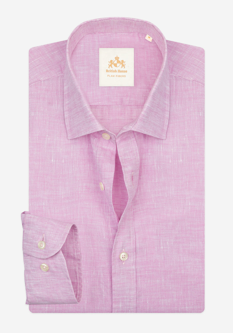 Mist Rose Belgian Linen Shirt