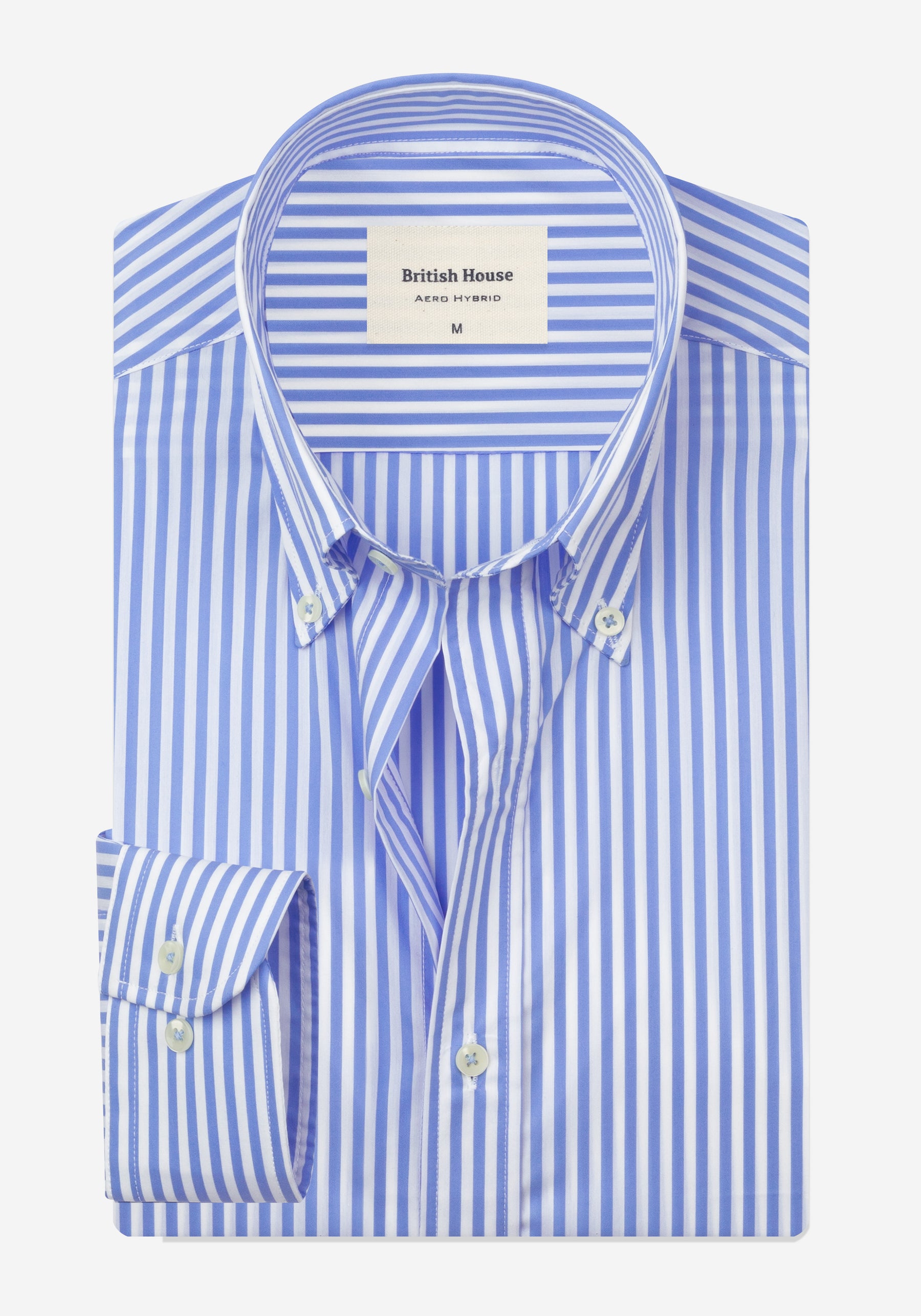 Cornflower Blue Stripe Aero-Hybrid Shirt