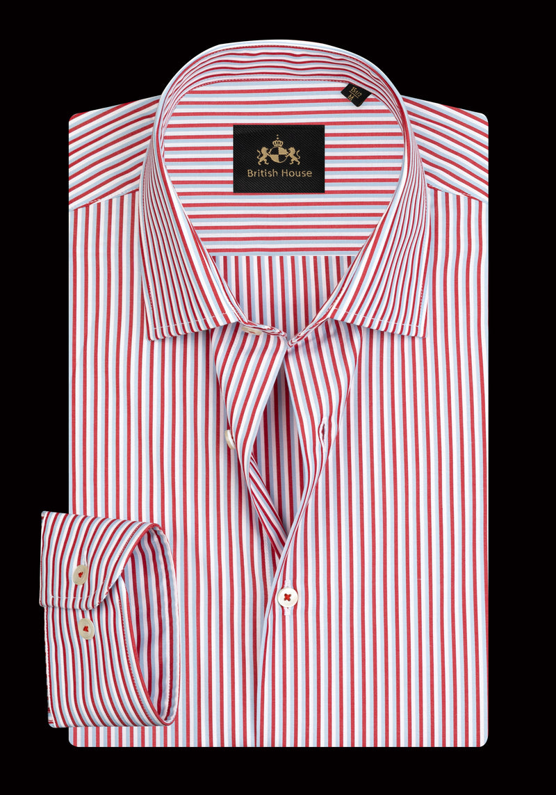Fiesta Red Stripe Oxford Shirt