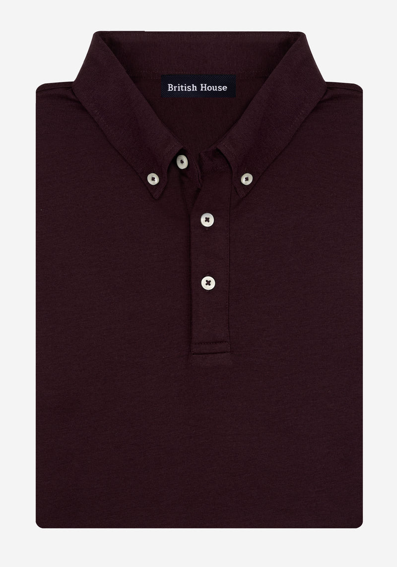 Port Red Soft Knit Polo Shirt