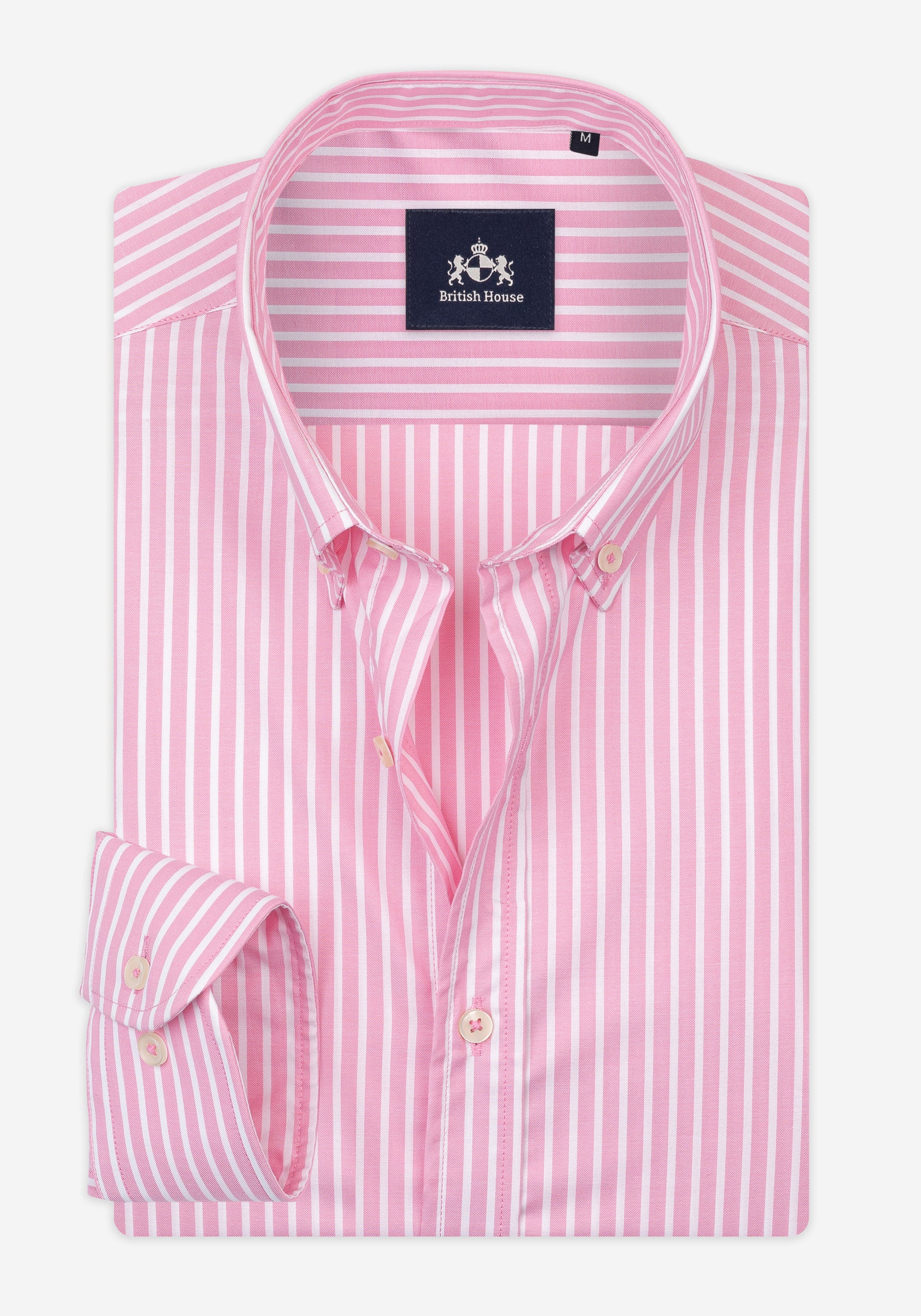 Camellia Pink Stripe Signature Twill Shirt