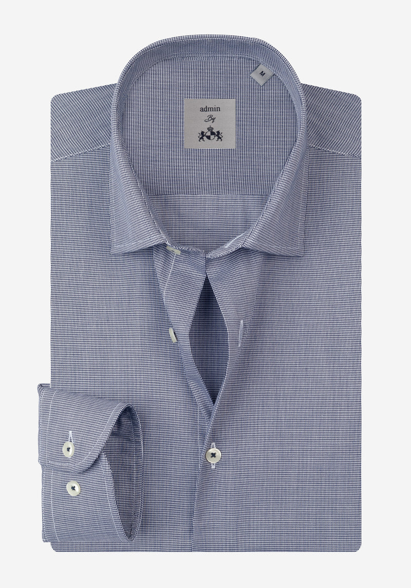 Metal Black Checked Houndstooth Shirt