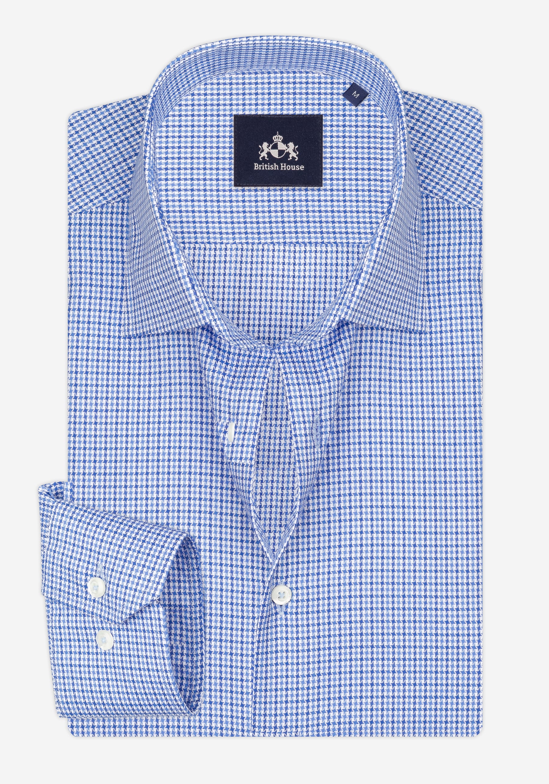 Flint Blue Two-Tone Pattern Signature Twill Shirt