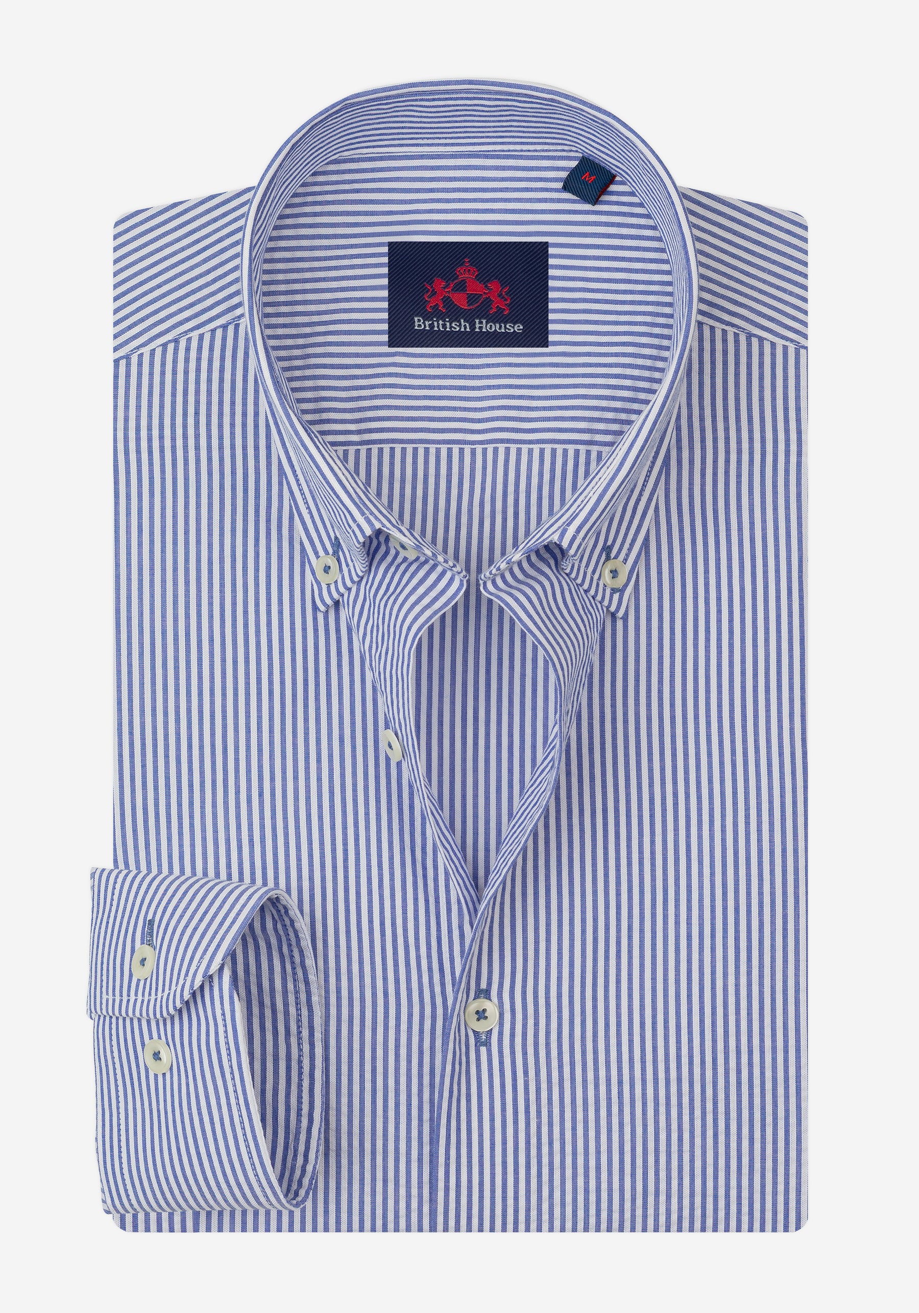 Royal Blue Stripe Seersucker Shirt