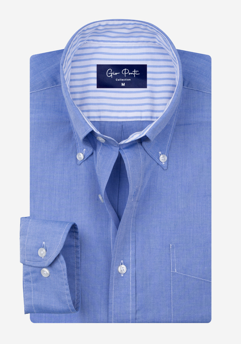 Sierra Blue Chambray Oxford Shirt