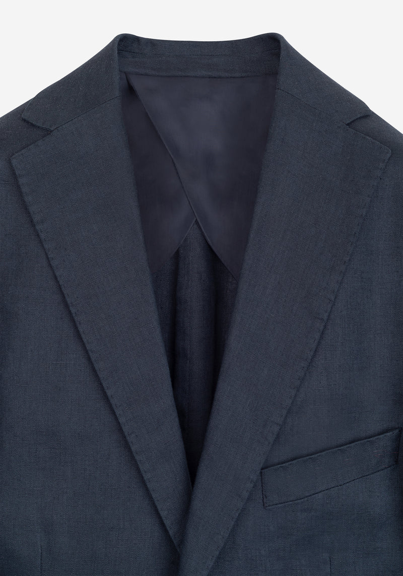 Ocean Dusk Pure Linen Blazer