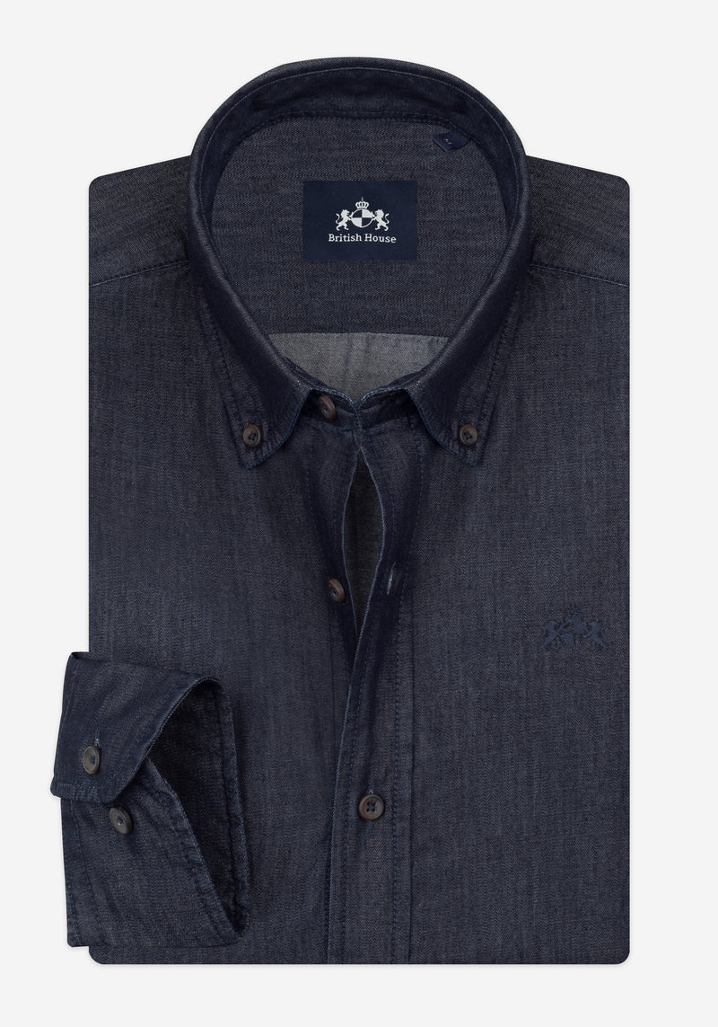 Core Blue Washed Denim Shirt