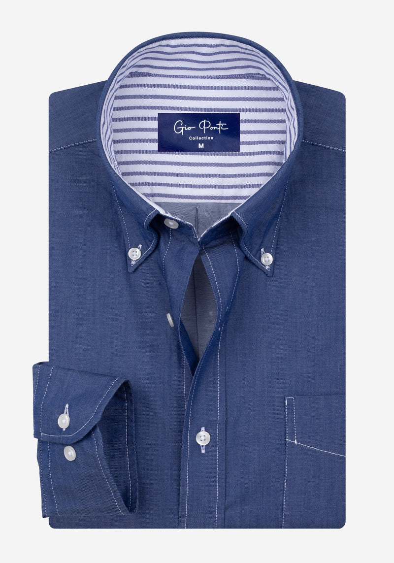Admiral Blue Twill Shirt