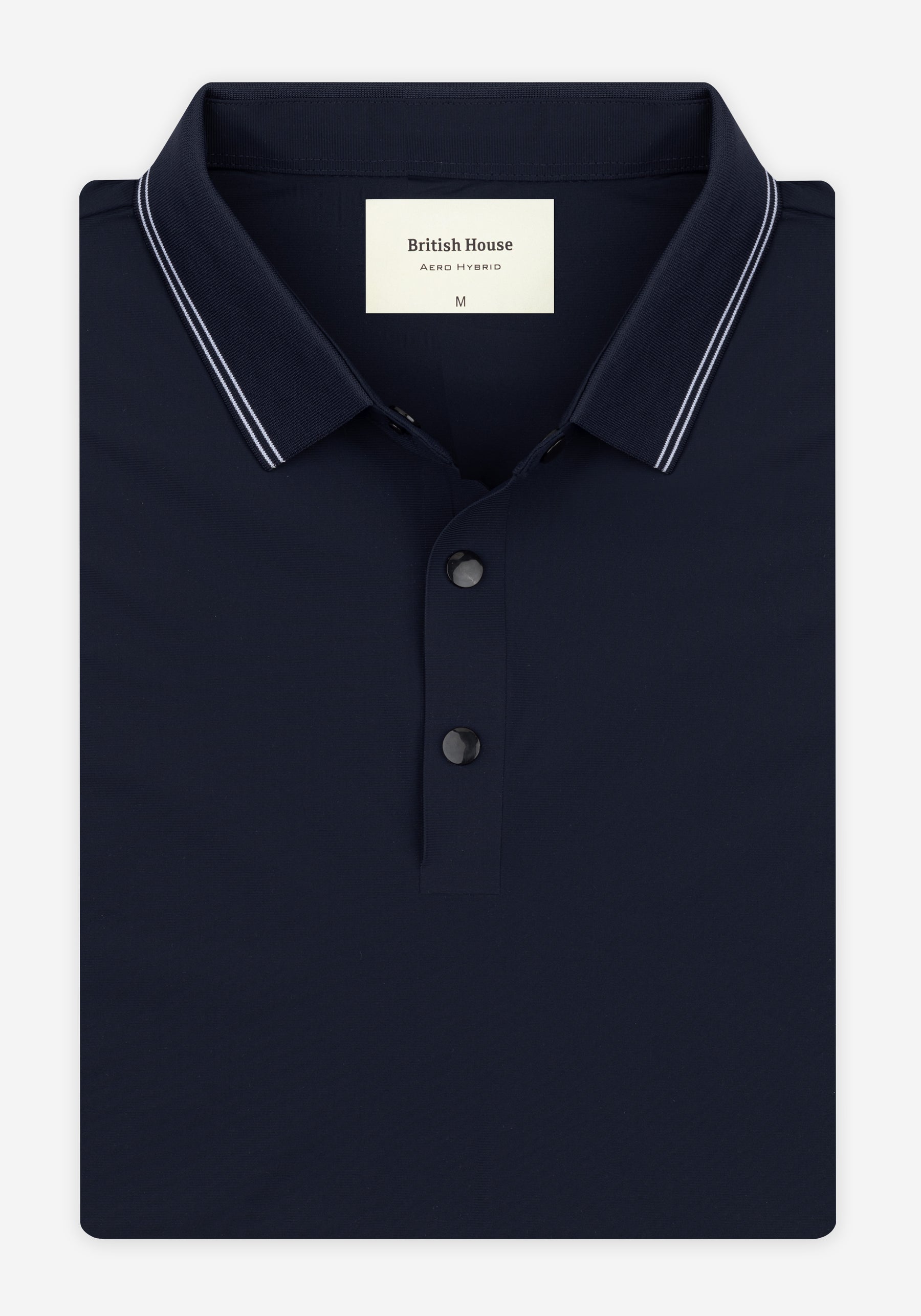 Bold Navy Aero-Hybrid Polo Shirt