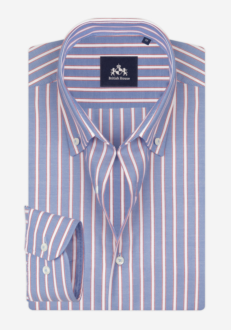 Monaco Stripe Oxford Shirt