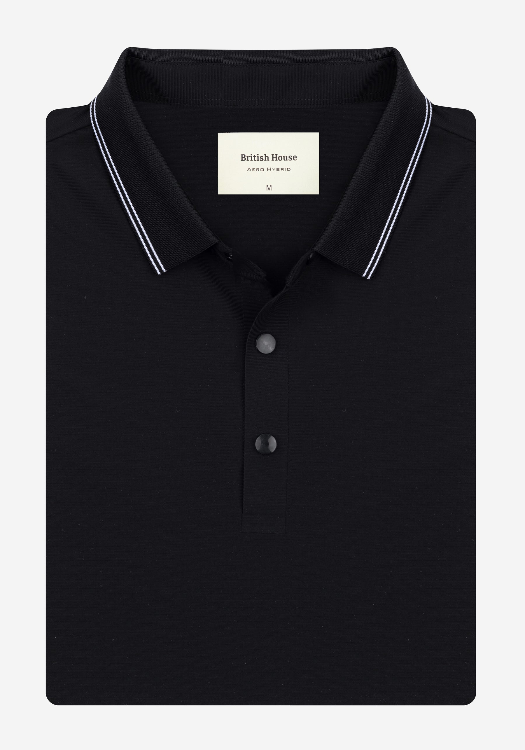 Nightfall Black Aero-Hybrid Polo Shirt