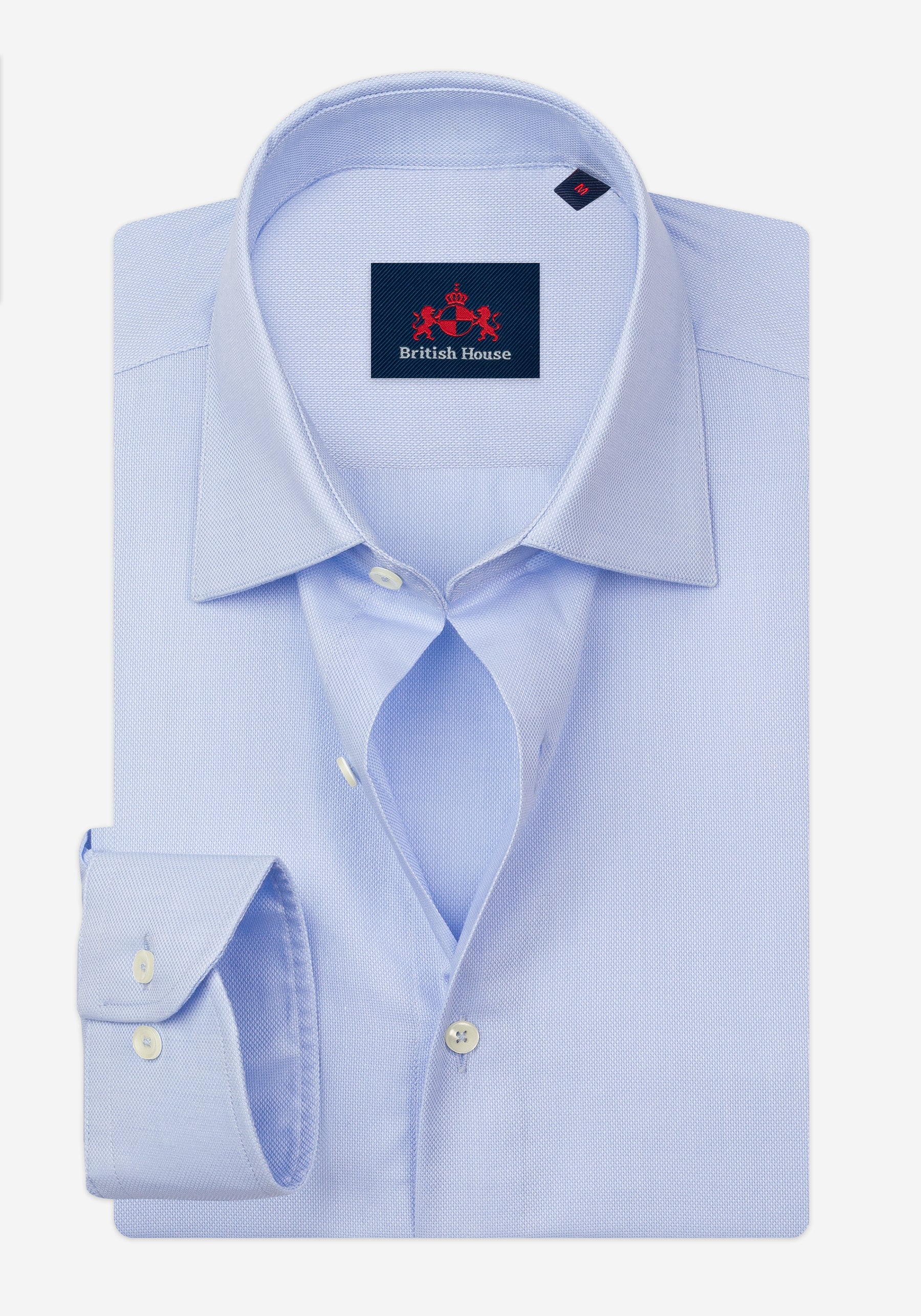 Aerial Blue Basket Weave Shirt
