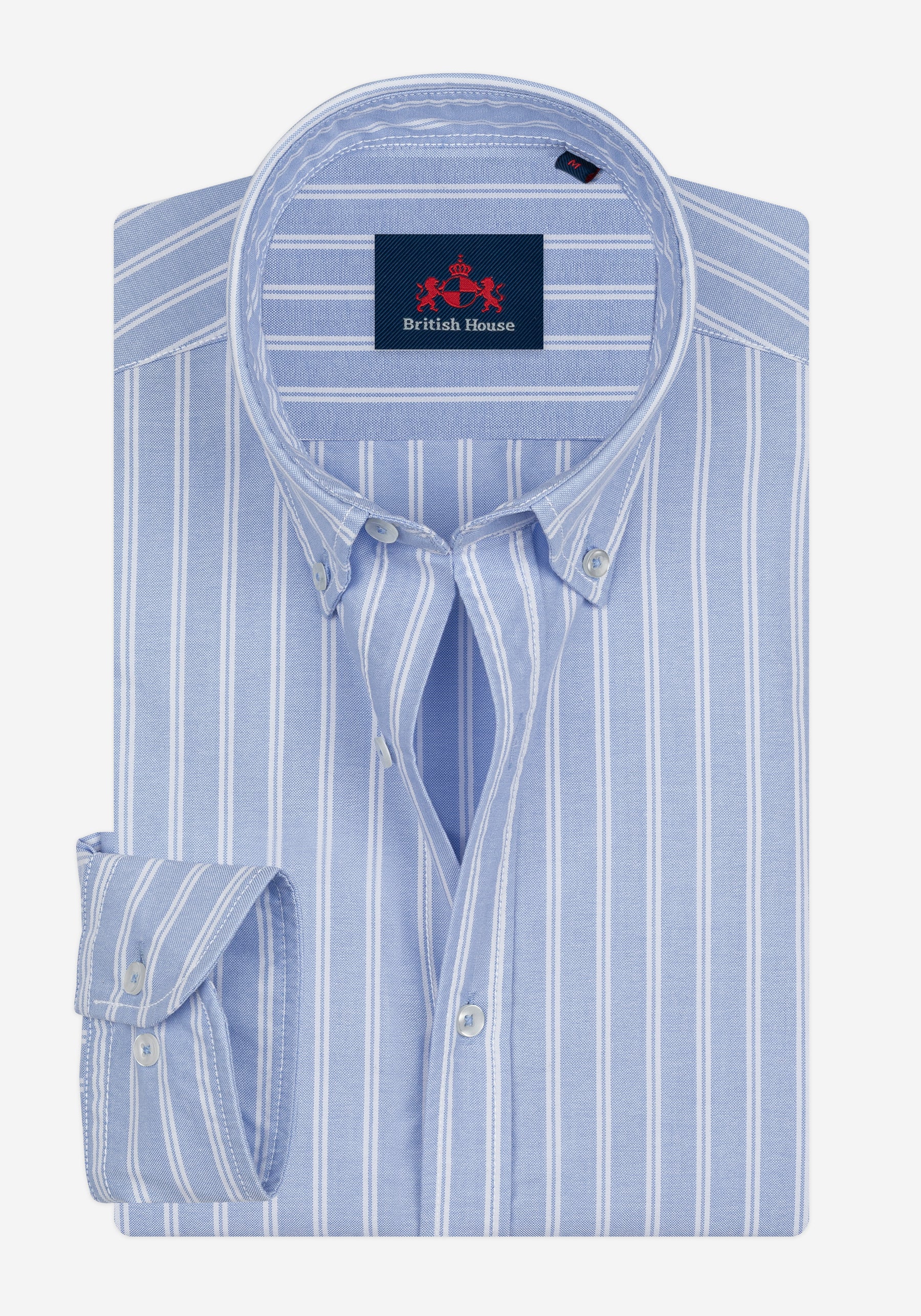 Baby Blue Stripe Heavy Oxford Shirt