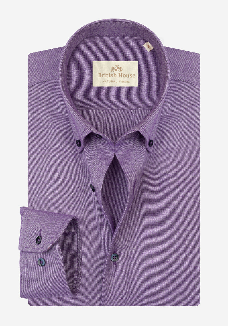 Heather Purple Flannel Shirt