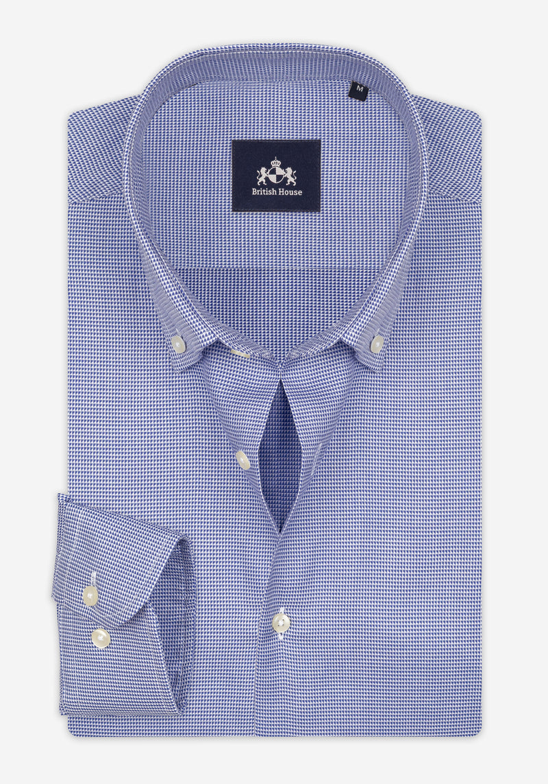 Royal Blue Dobby Shirt