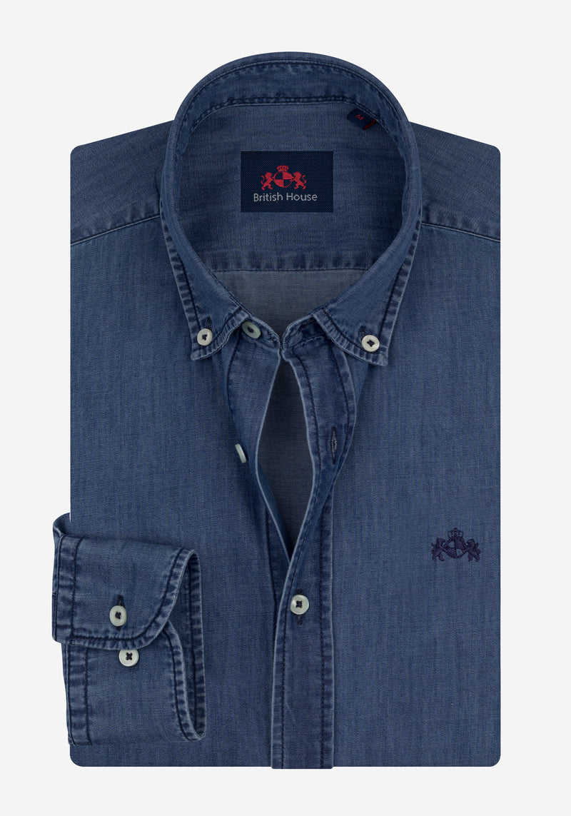 True Blue Washed Denim Shirt