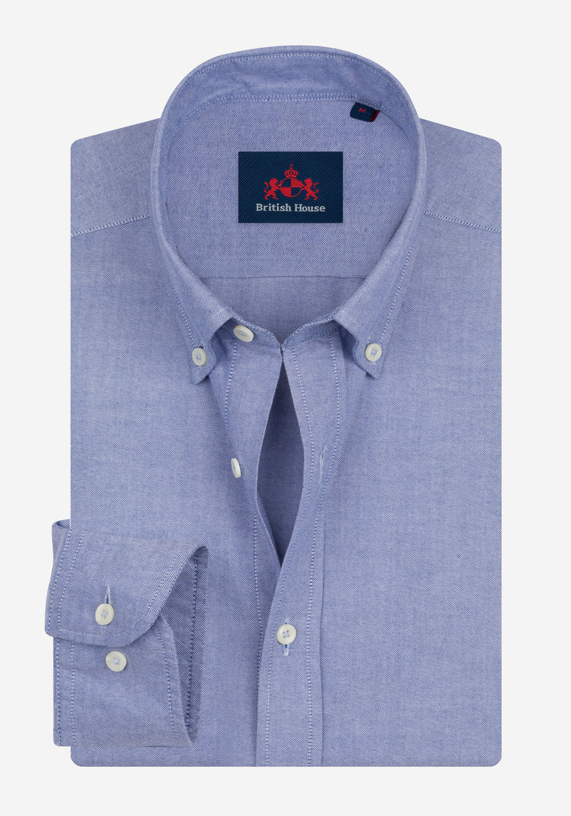Powder Blue Heavy Oxford Shirt