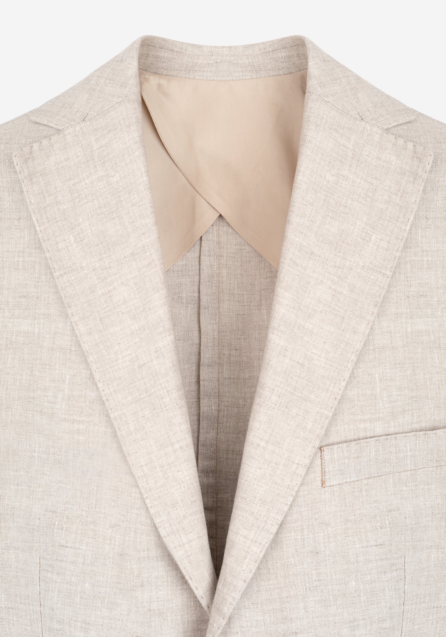 Shore Beige Pure Linen Blazer