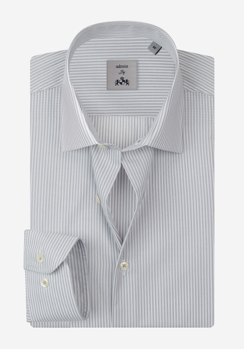 Rusty Grey Stripe Poplin Shirt