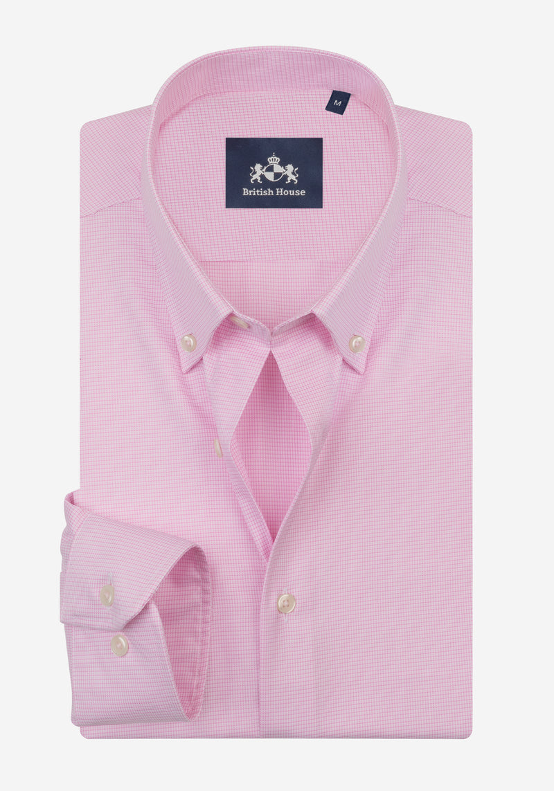Fairy Rose Checked Mini Houndstooth Shirt