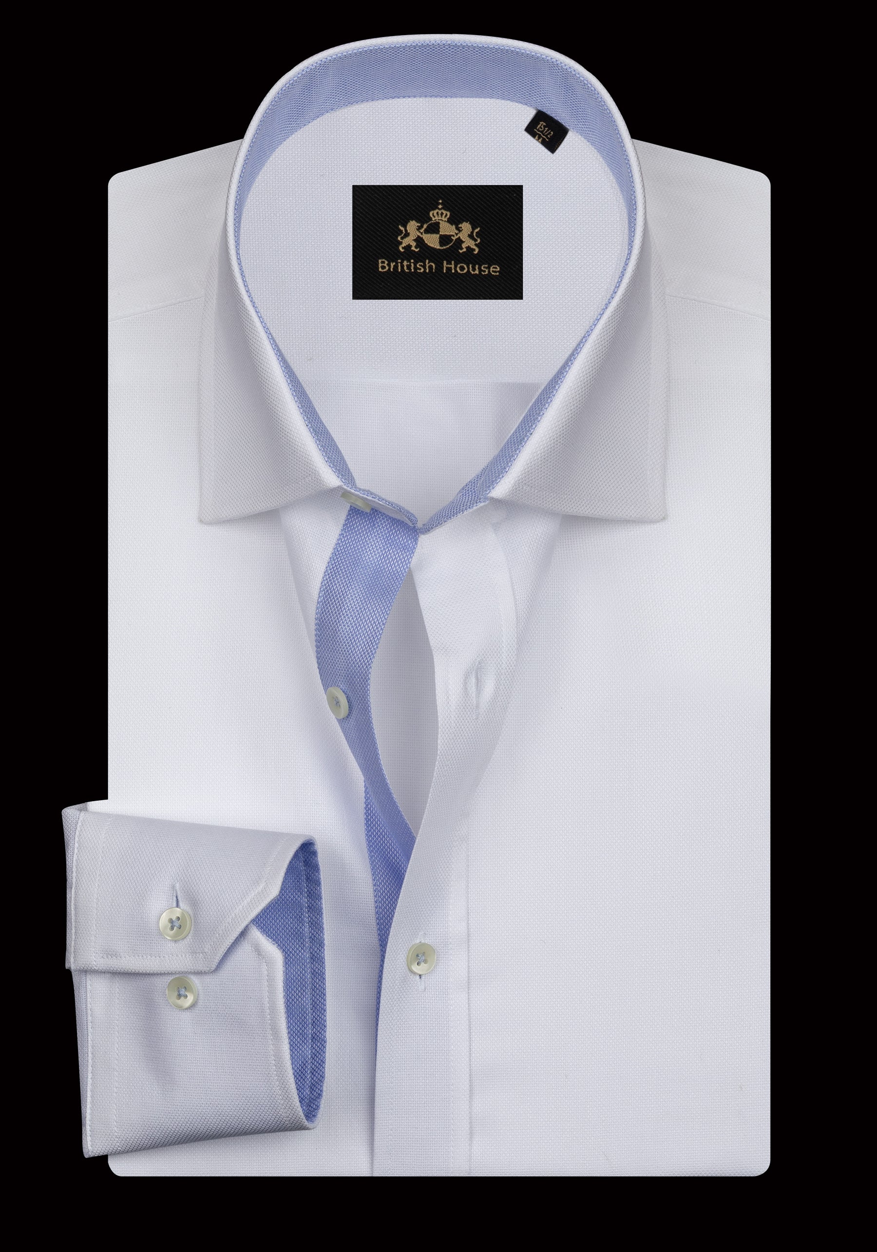 Pearl White Basket Weave Shirt