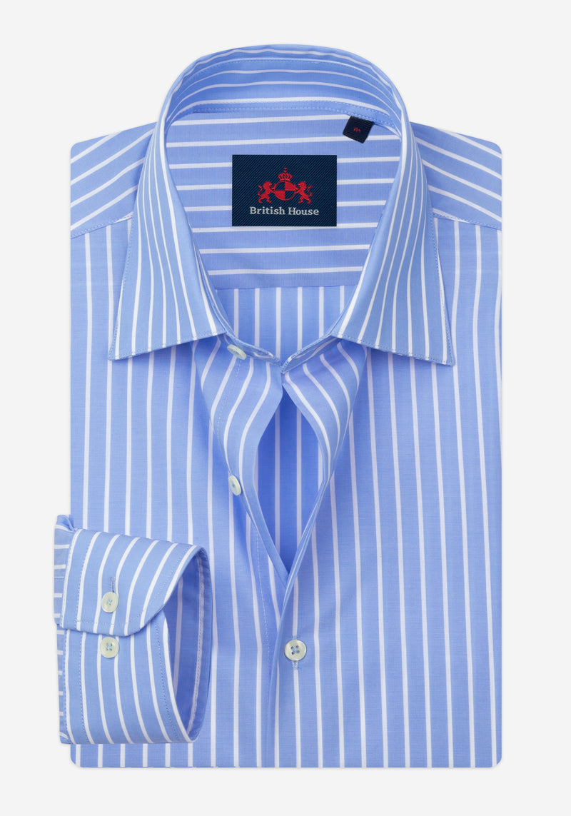 Horizon Blue Stripe Poplin Shirt