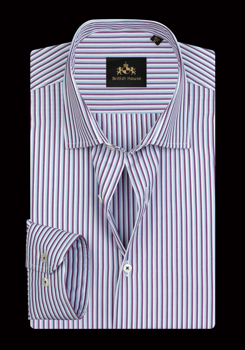 Mulberry Stripe Oxford Shirt