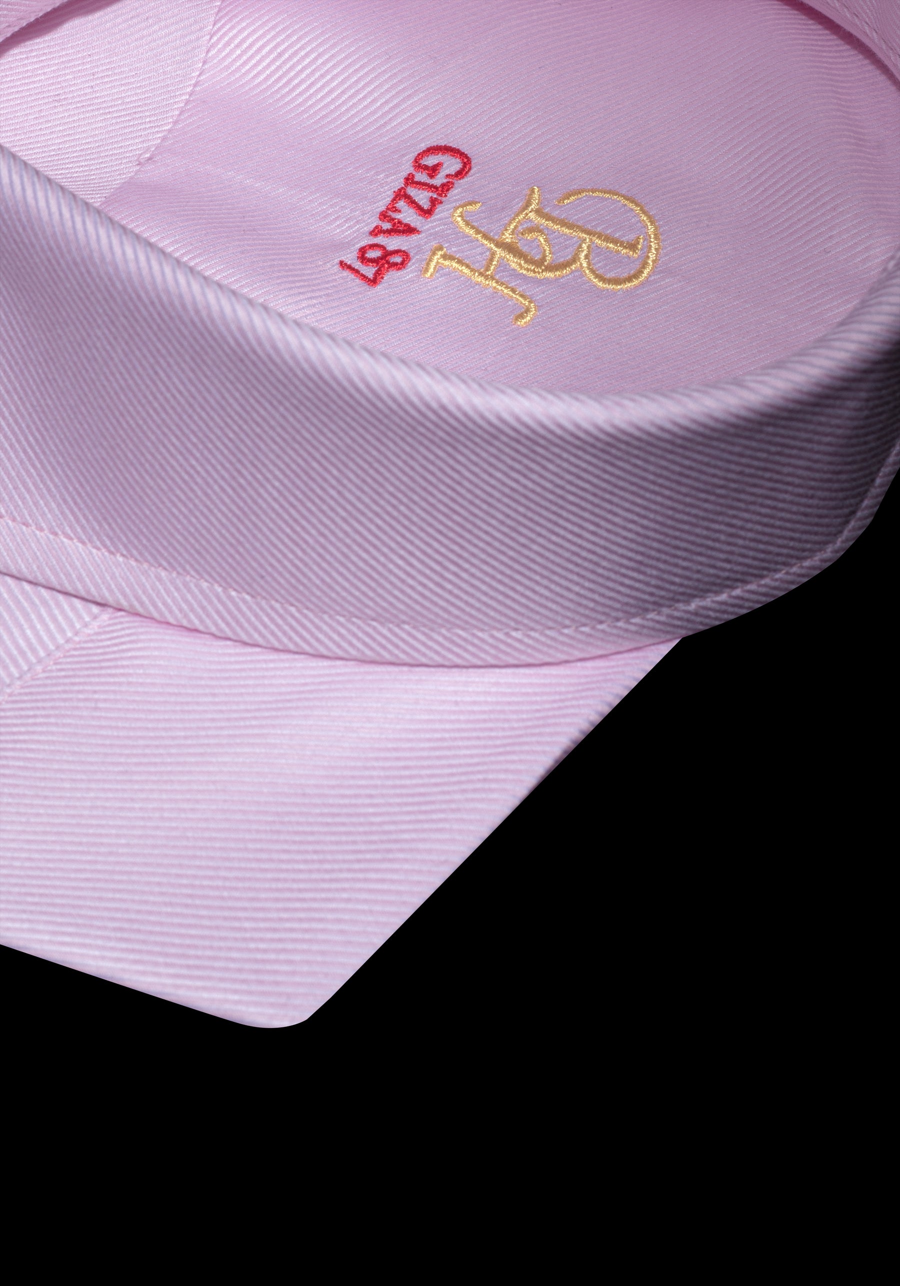 Giza 87 Cotton Blush Pink Stripe Signature Twill Shirt