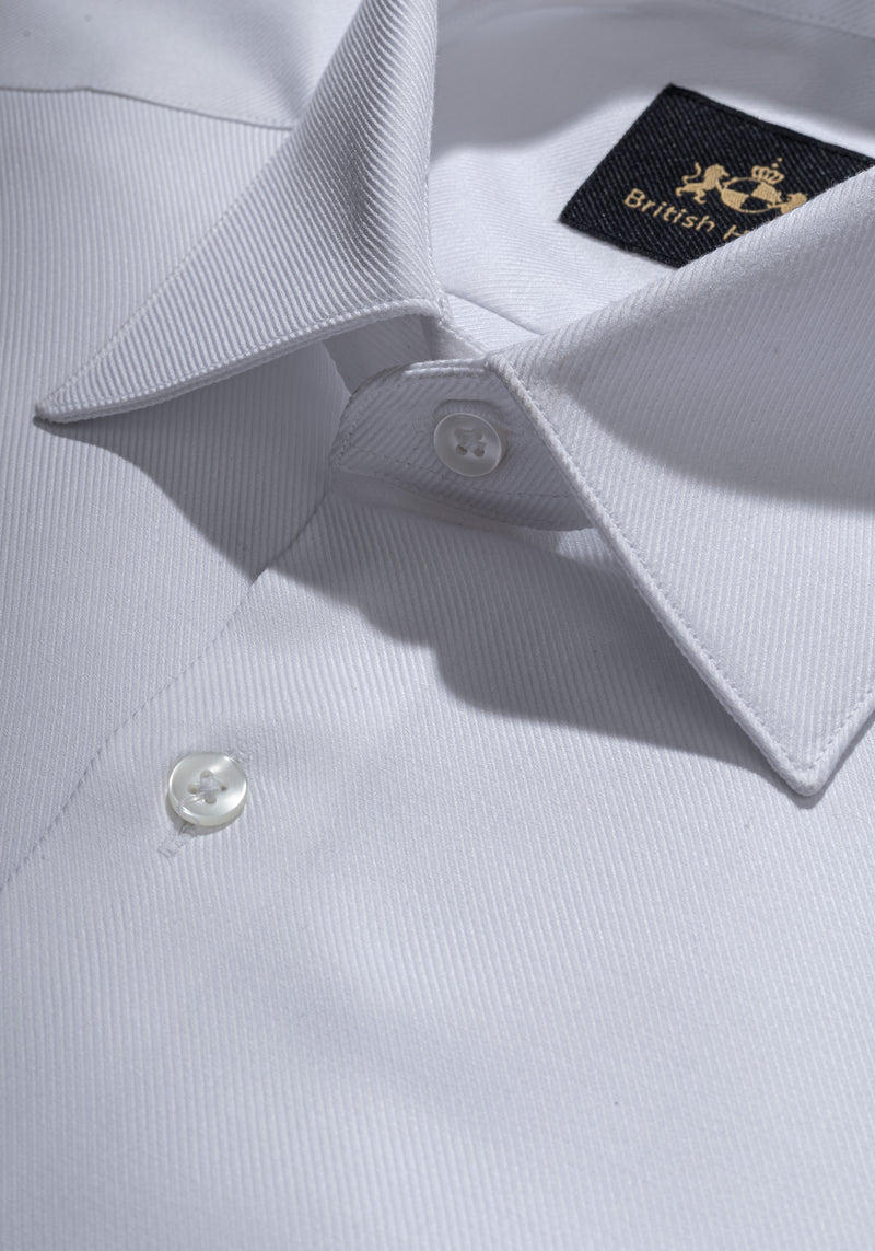 Supreme White Fine Twill Shirt