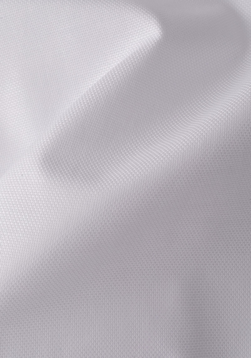 Pearl White Basket Weave Shirt