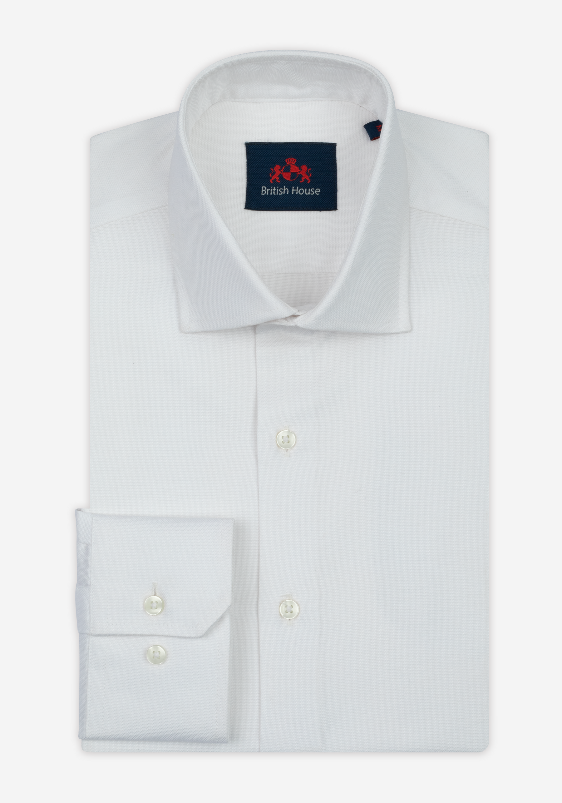 Moon White Basket Weave Shirt