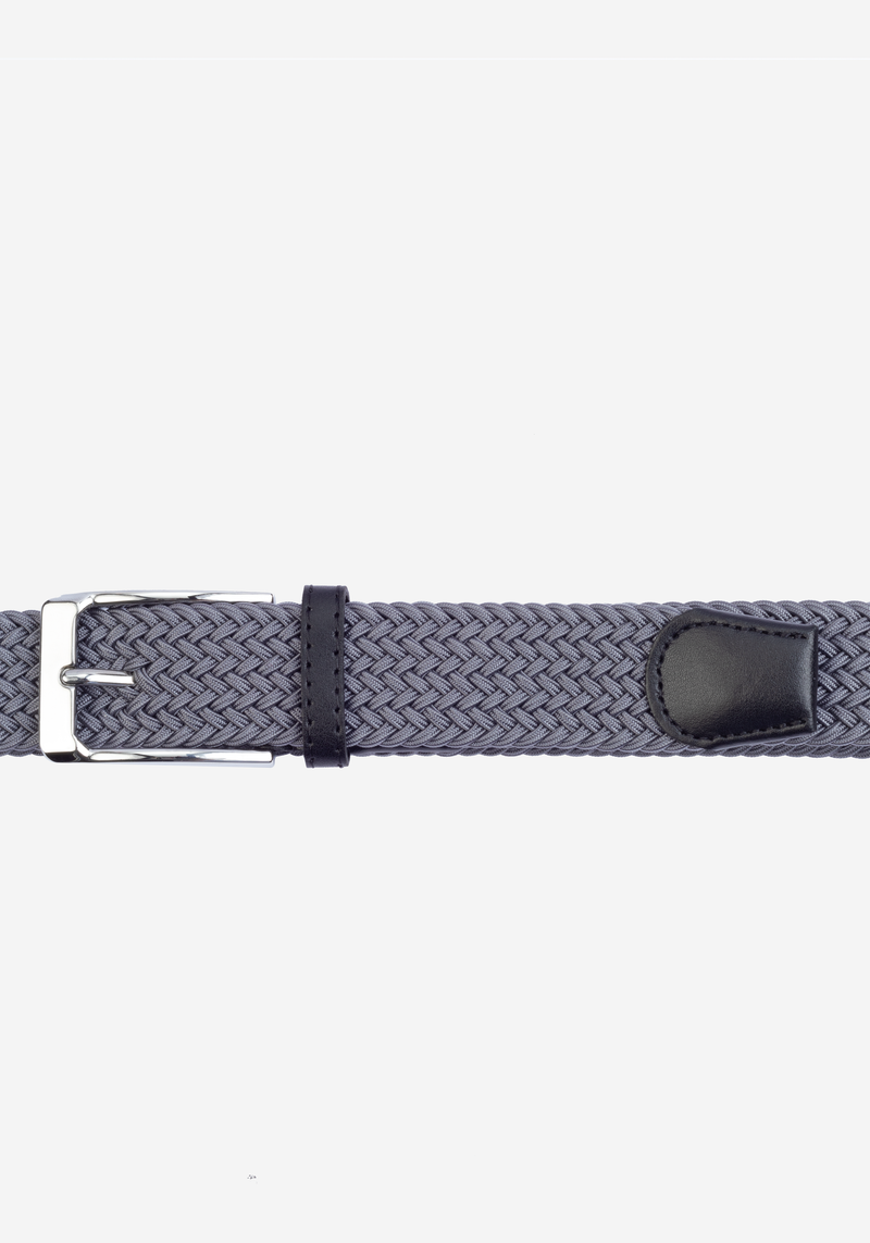 Storm Grey Braided Belt