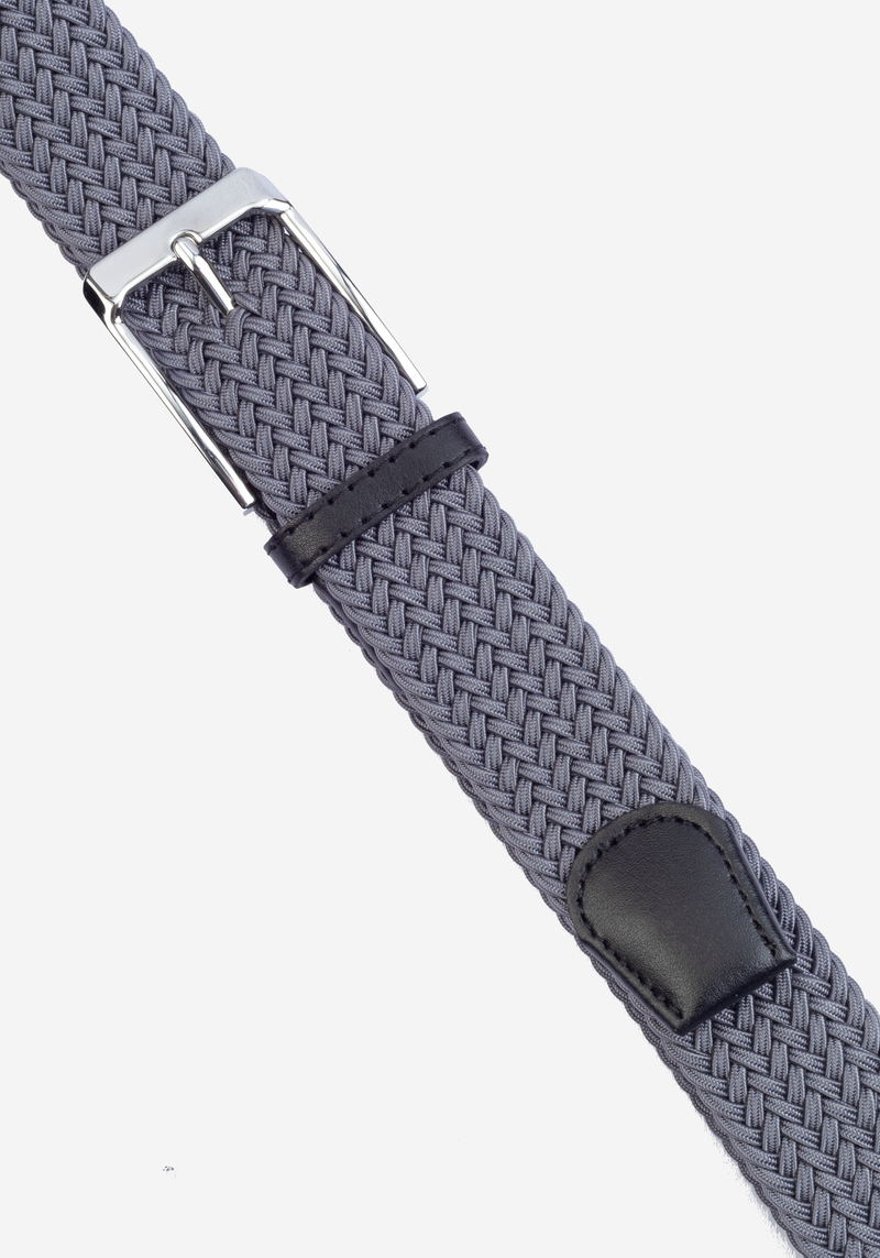 Storm Grey Braided Belt