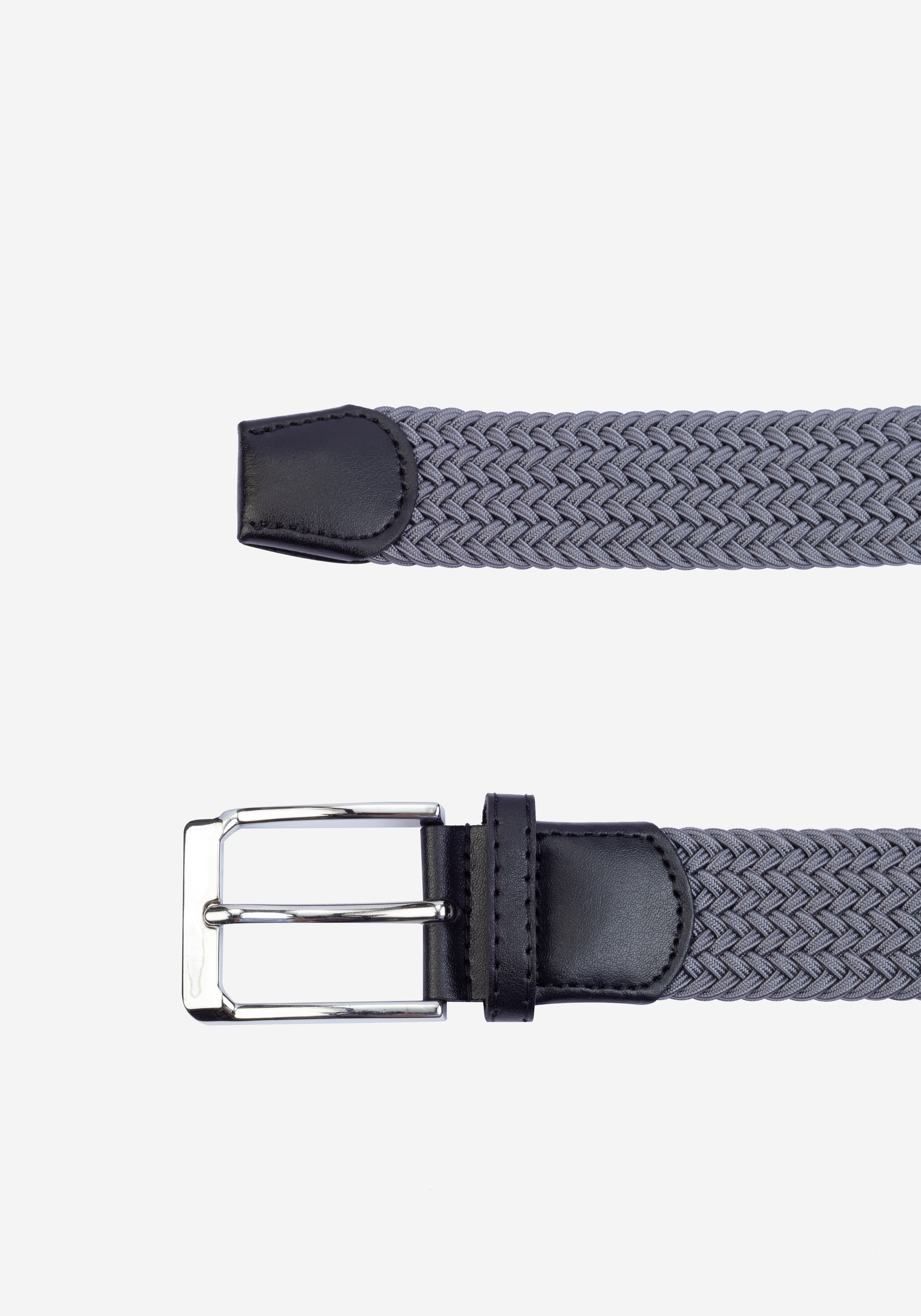 Storm Grey Braided Belt