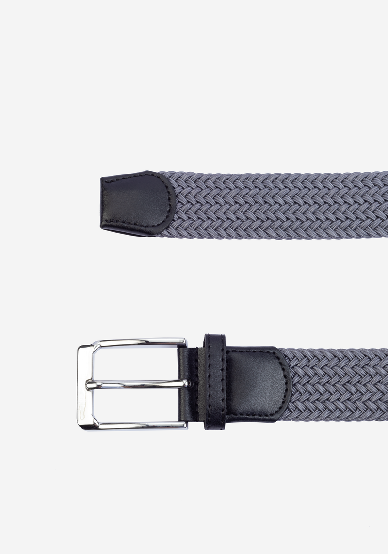 Storm Grey Braided Belt