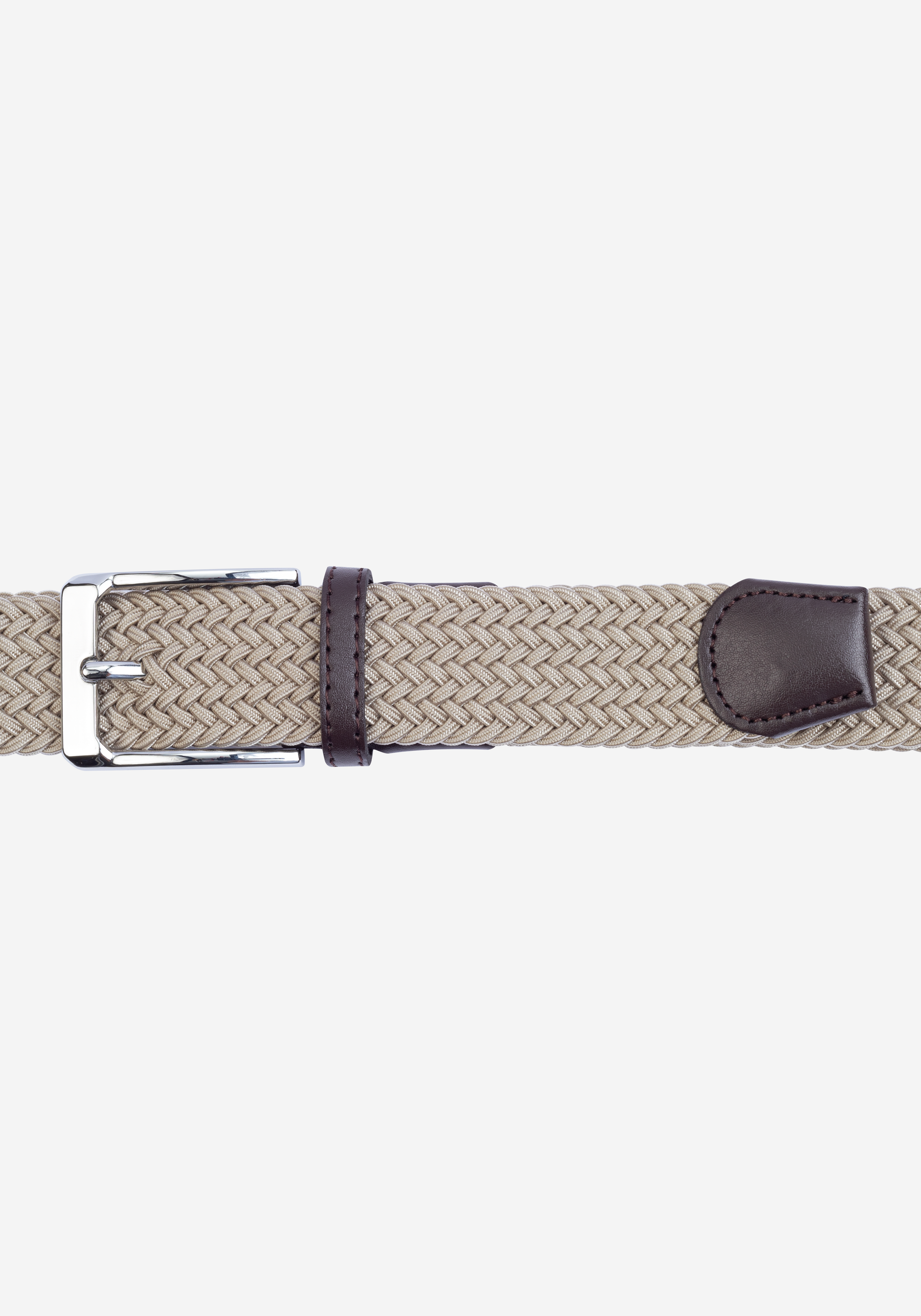 Driftwood Beige Braided Belt