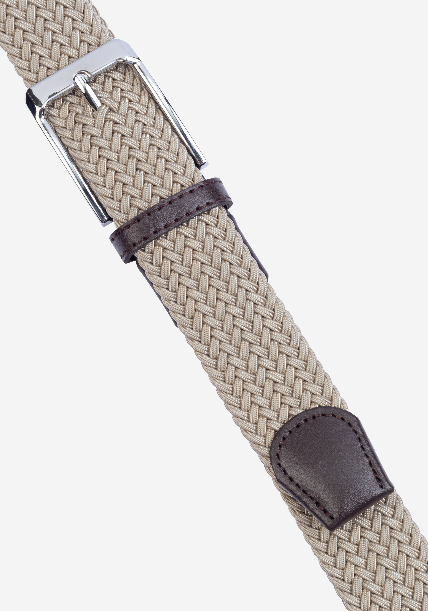 Driftwood Beige Braided Belt